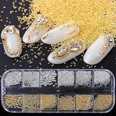 votacos gold and silver pearls laid out showing design versatility benefit