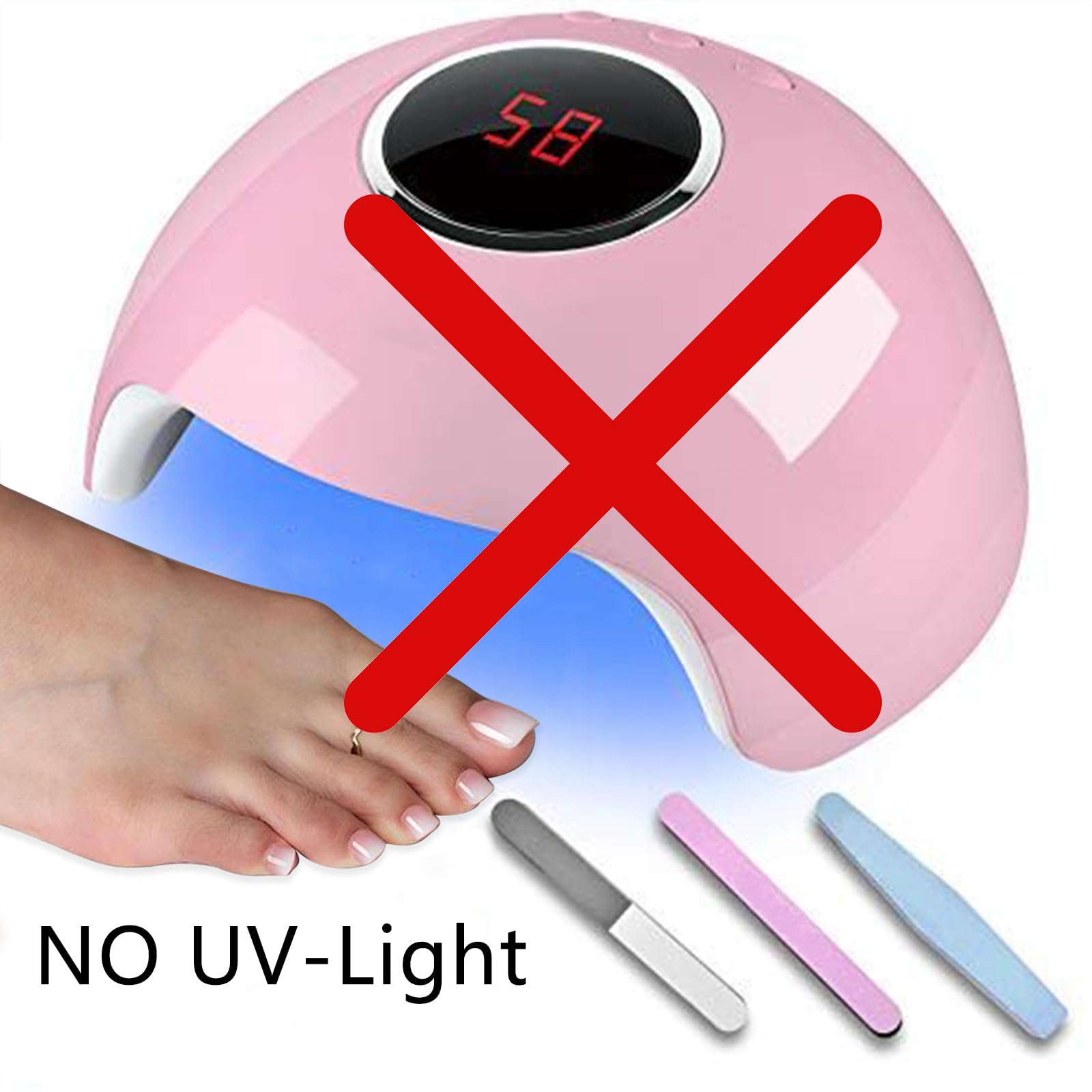 VOTACOS packaging with nail file and prep pads for convenient travel and touch-ups