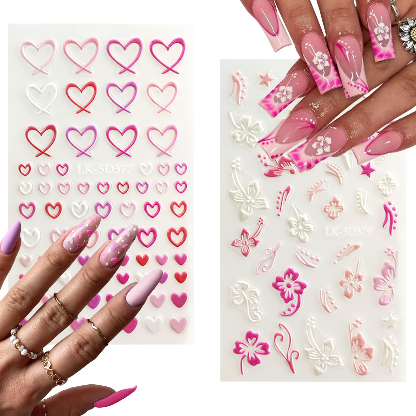 VOTACOS hand beside sticker sheet for scale, clarifying sizes and placement options