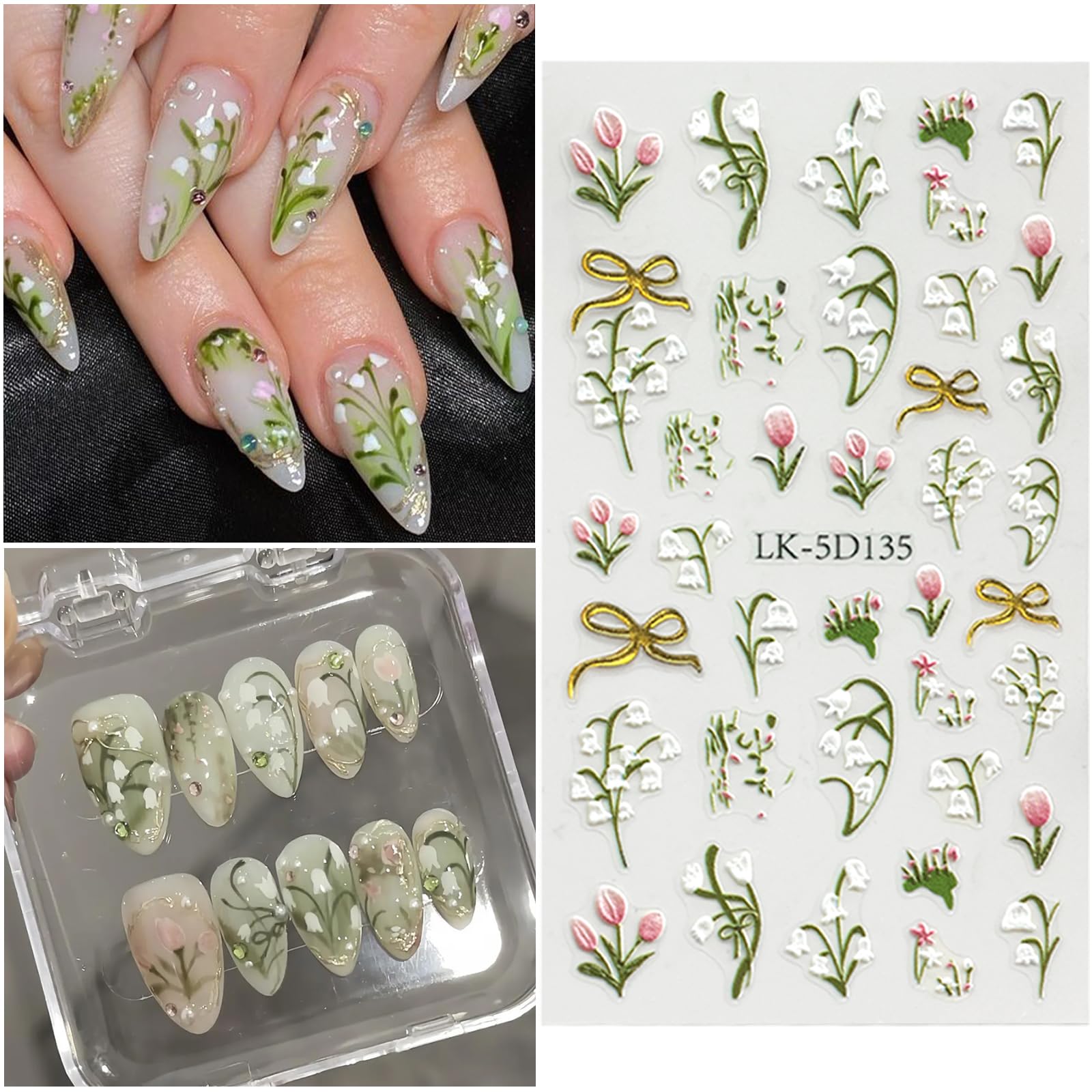 VOTACOS embossed close-up detail highlighting textured 5D floral decals
