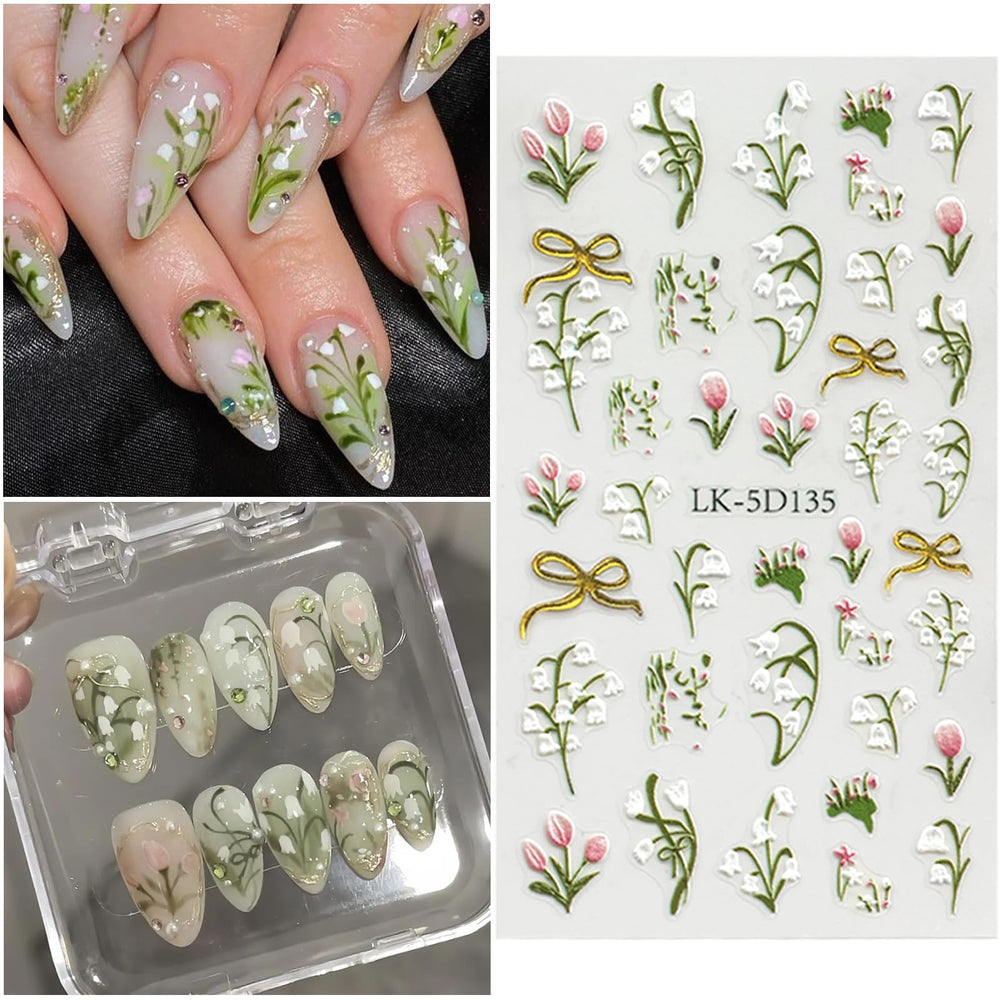 VOTACOS embossed close-up detail highlighting textured 5D floral decals