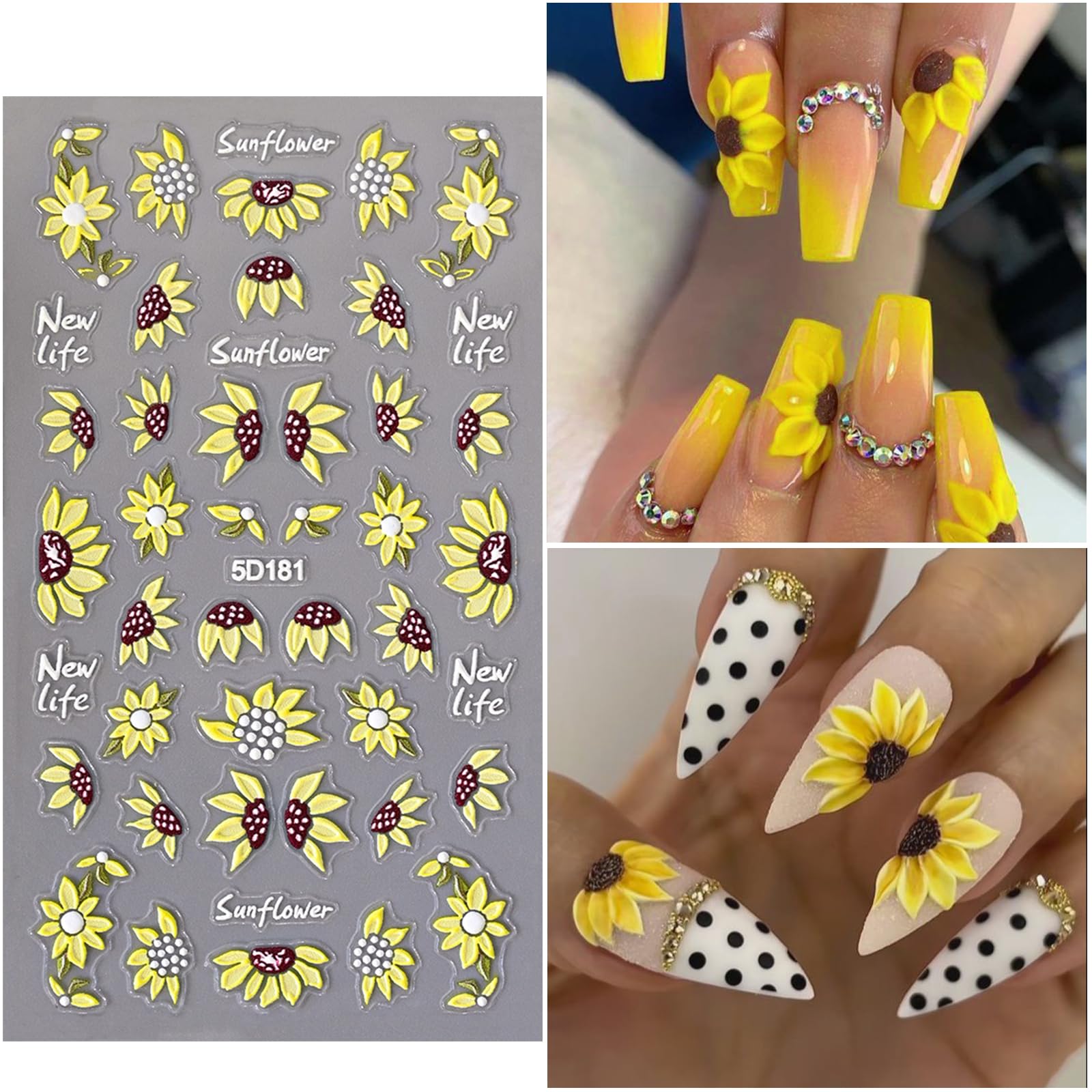 VOTACOS sheet layout displaying different floral patterns and sizes