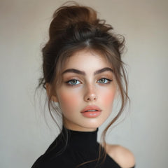 Vouchmind lifestyle image of woman wearing voluminous updo for events