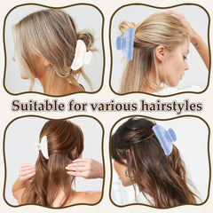 Vovii clip holding thick hair, shows strong grip without tugging