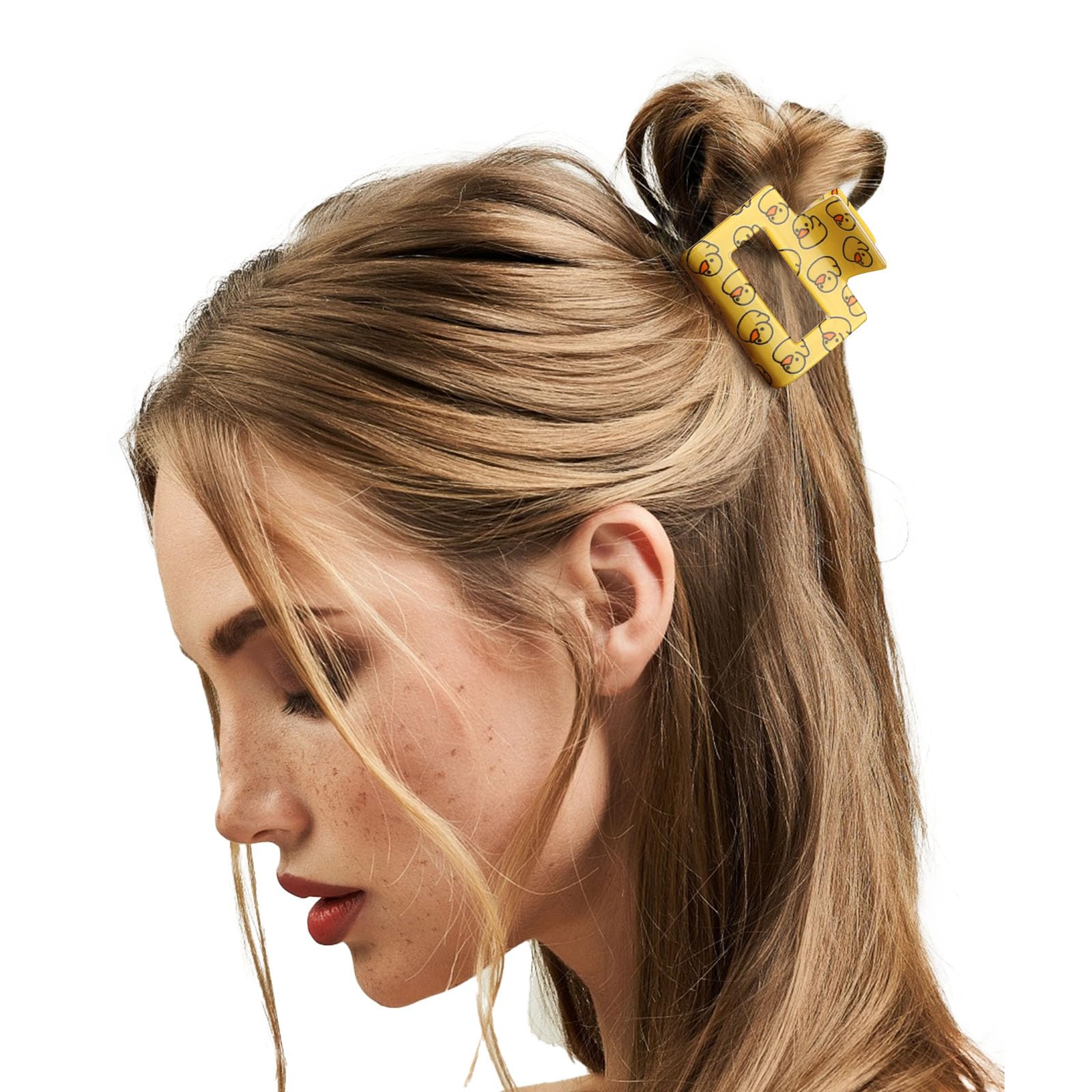 Vovii clips in hair on model showing secure hold and cute accent