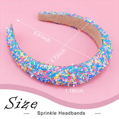 Vovii close-up of sprinkle embellishments highlighting shiny texture and charm