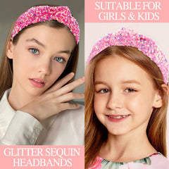 Vovii headband worn by a girl in playful setting showcasing comfort and style