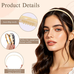 Vovii headband worn by model showing subtle style and comfortable all-day wear