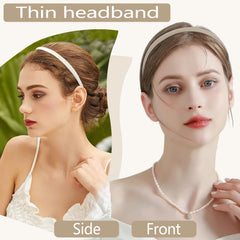 Vovii headband on model demonstrating secure non-slip hold for everyday wear
