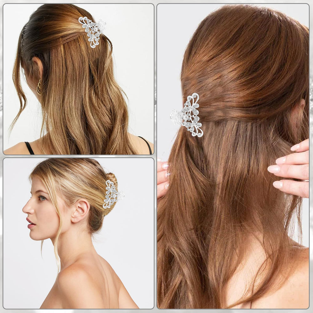 Vovii clip used during makeup showing tidy hair and hands-free convenience