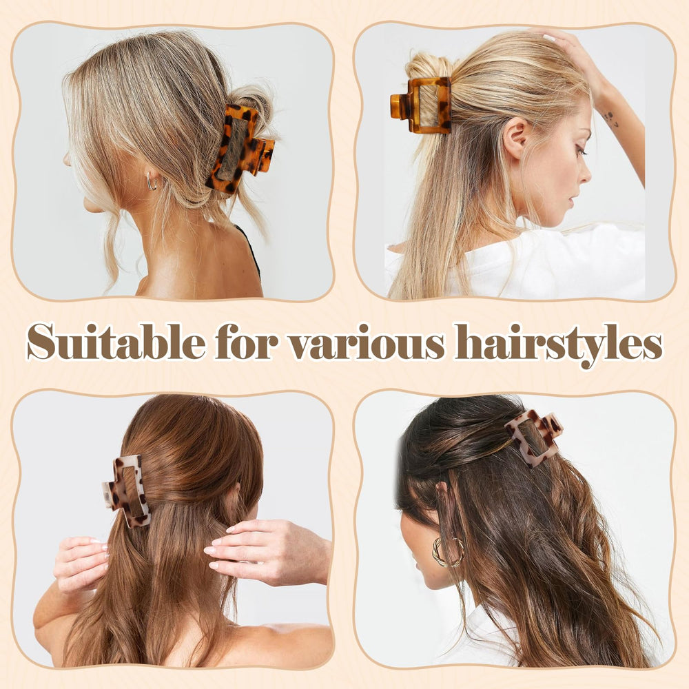 Vovii two clips in a half-up style showing layered texture and decorative lift
