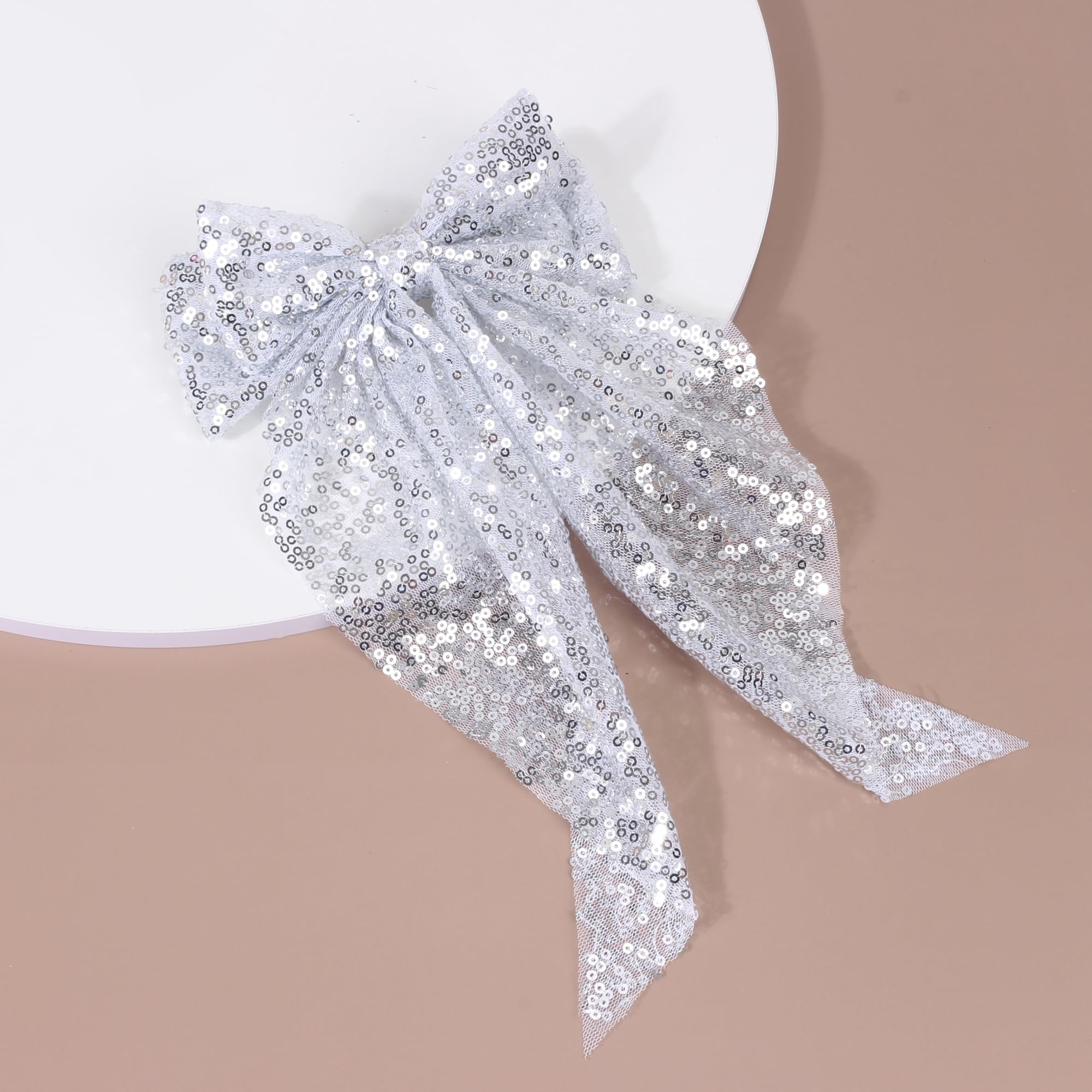 VRbeatter half-up styled look adding elegant sparkle and face-framing detail