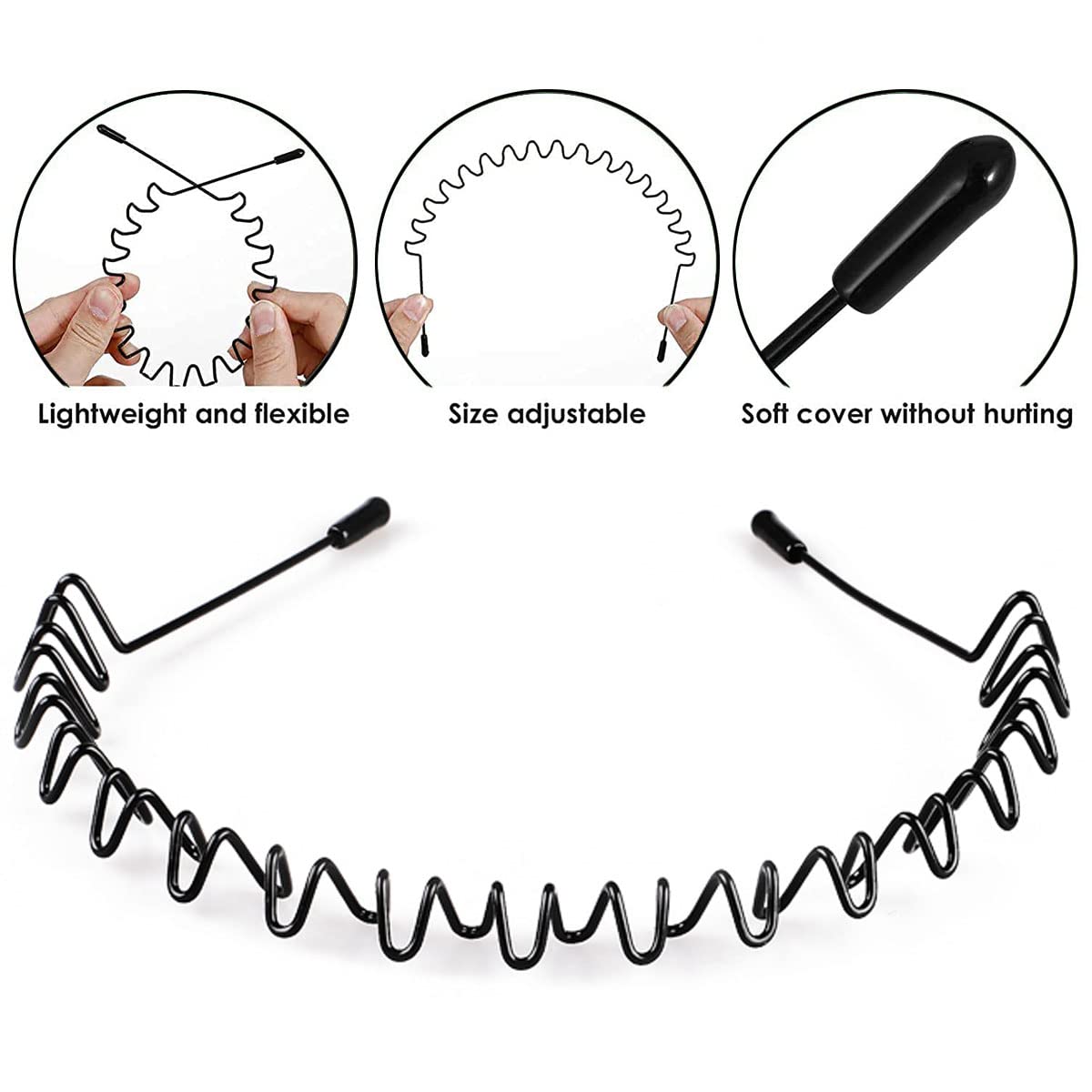 Vrose Flosi ball-end tip image showing protected scalp safety