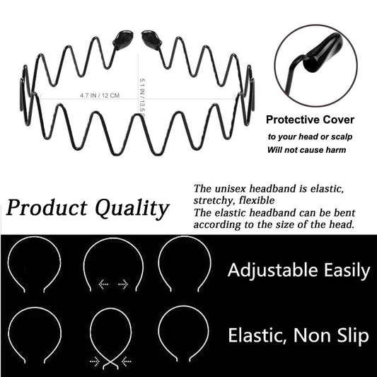 Vrose Flosi deep zig-zag pattern closeup providing strong grip for thick hair during activity