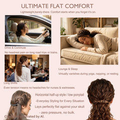 Vrose Flosi worn as high ponytail during workout offering secure, no-pop hold