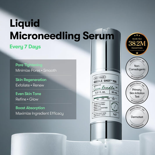 VT COSMETICS dropper dispensing Reedle Shot highlighting precise control