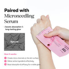 VT COSMETICS mask transitioning to transparent to indicate absorption