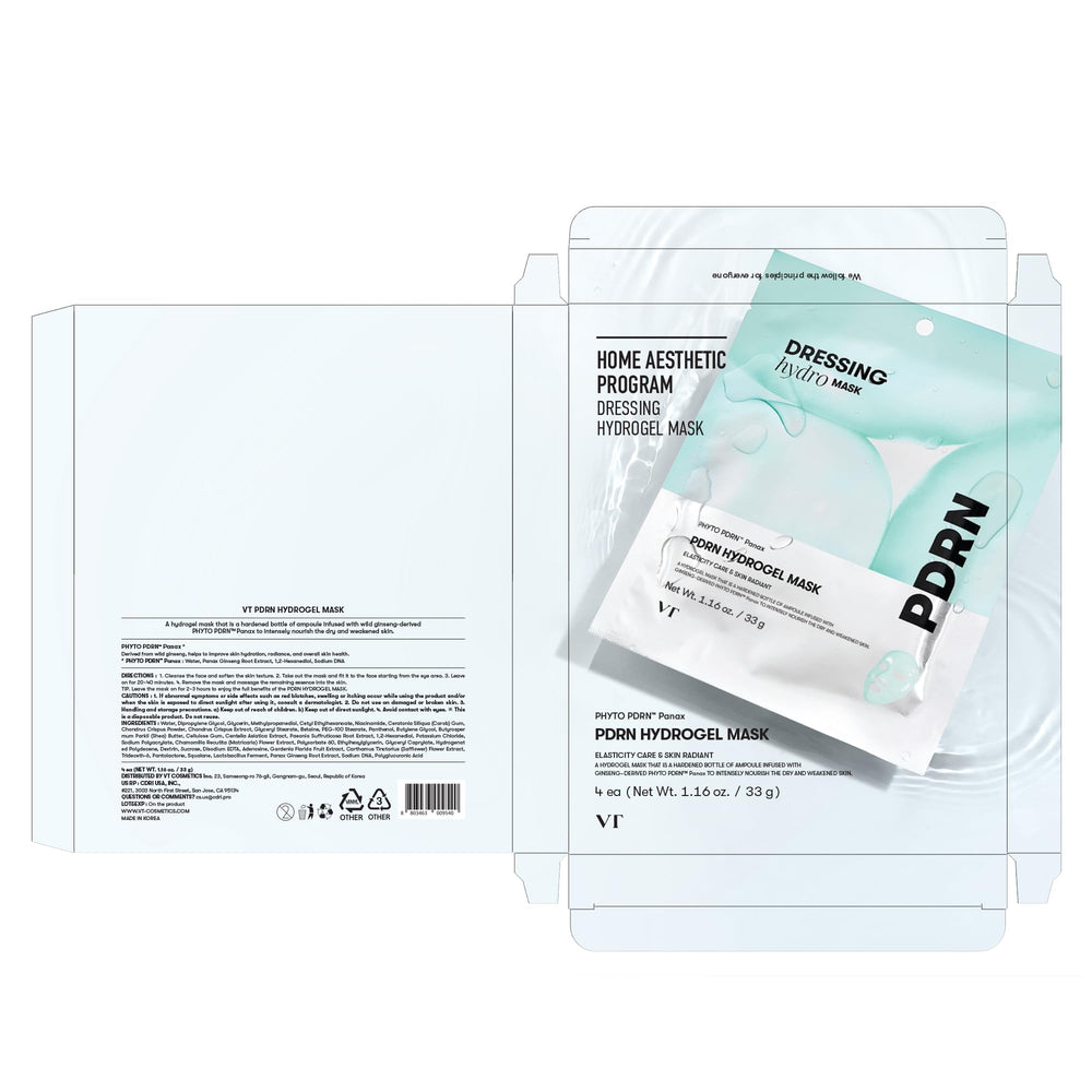 VT COSMETICS open box with four sachets showing travel-ready convenience benefit