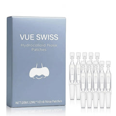 Vue Swiss front package showing product and included vials for clear presentation