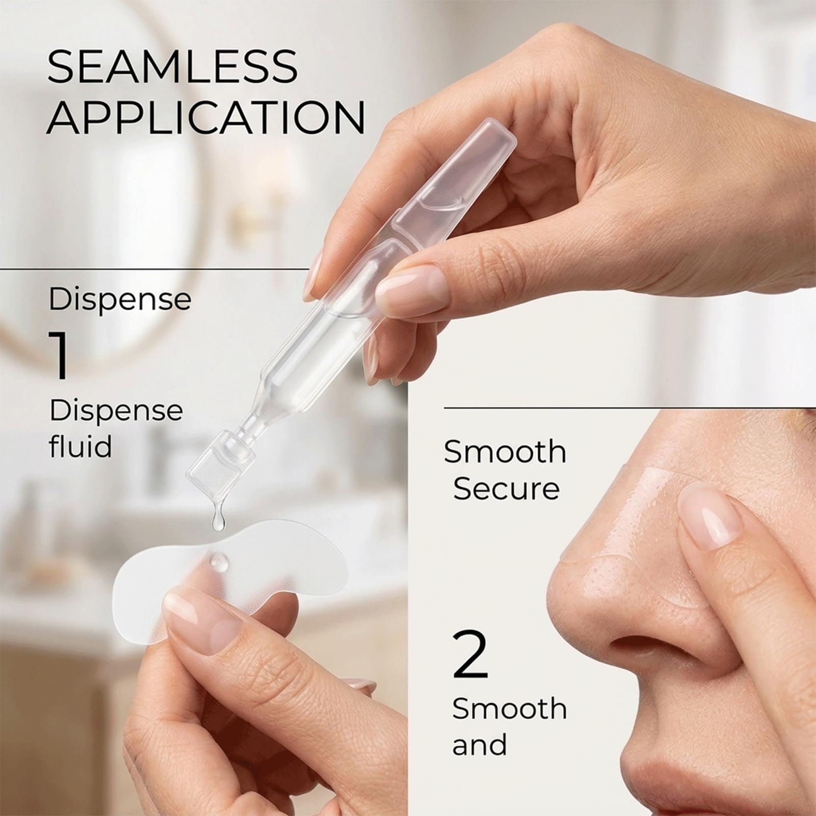 Vue Swiss open packaging layout showing patches and vials for organized storage