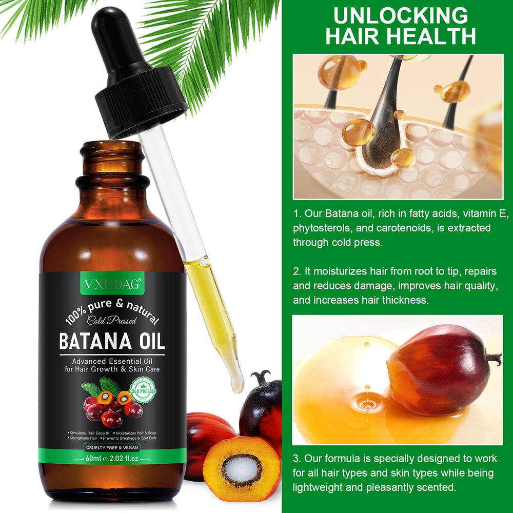 Applying VXHDAG Batana oil to wet hair for deep conditioning benefit