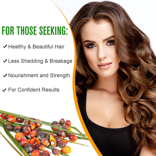 Close-up of VXHDAG Batana oil label highlighting natural ingredients benefit