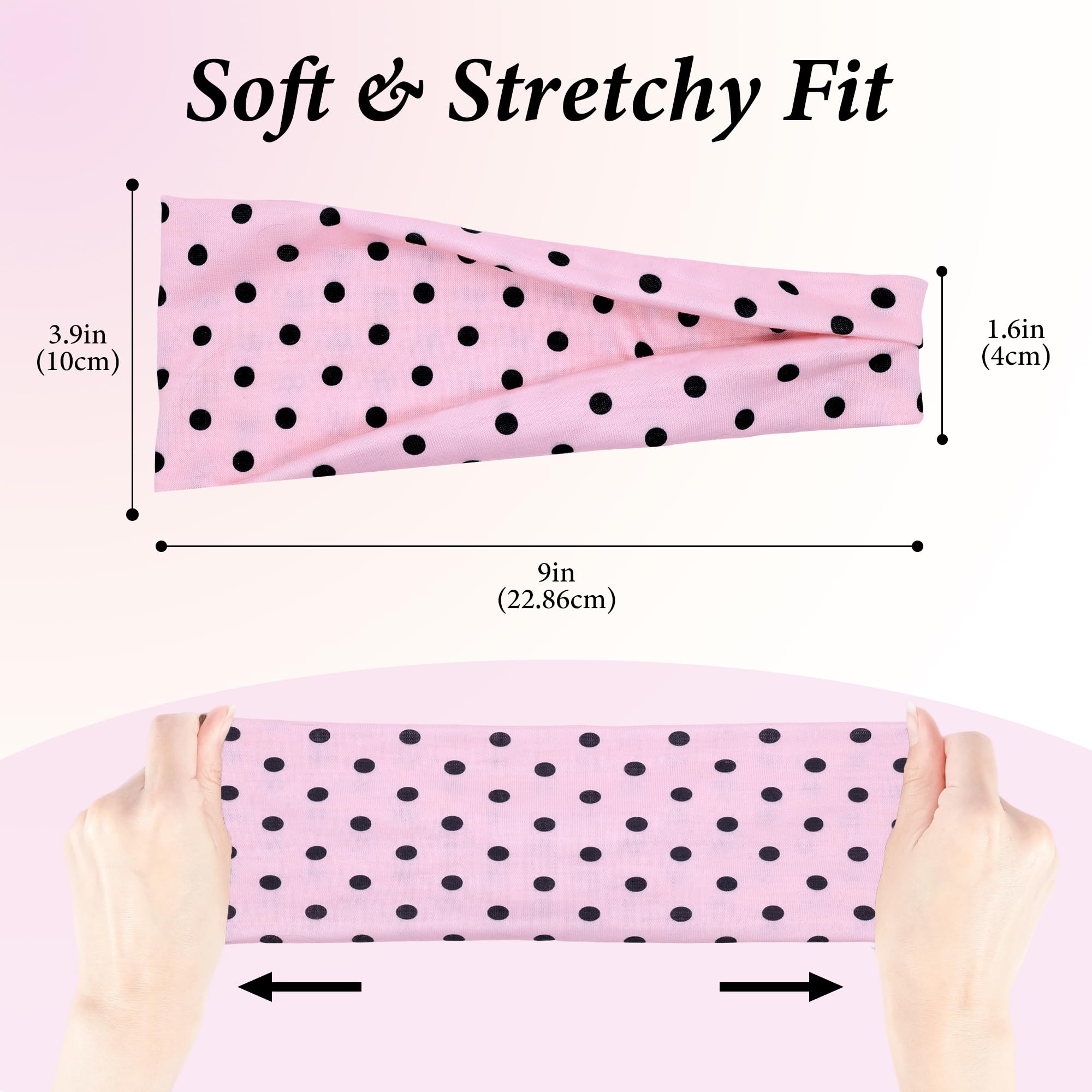 Vylxuxa single headband close-up highlighting soft stretch for comfortable wear