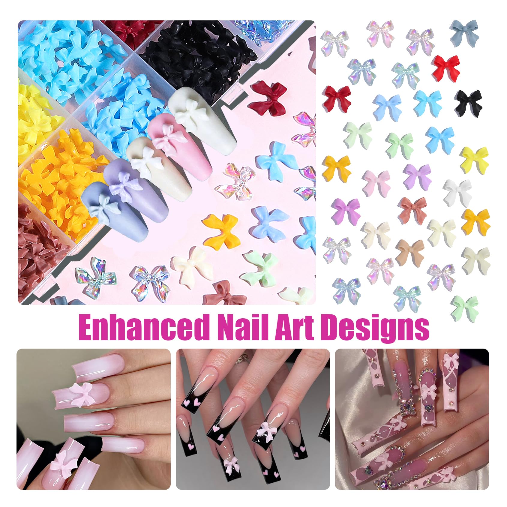 VYNELLE in use manicure application with tweezers and pickup tool for precise placement and neat finish