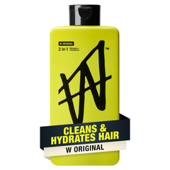 W by Jake Paul front bottle showing label and size, clear brand visibility and benefit