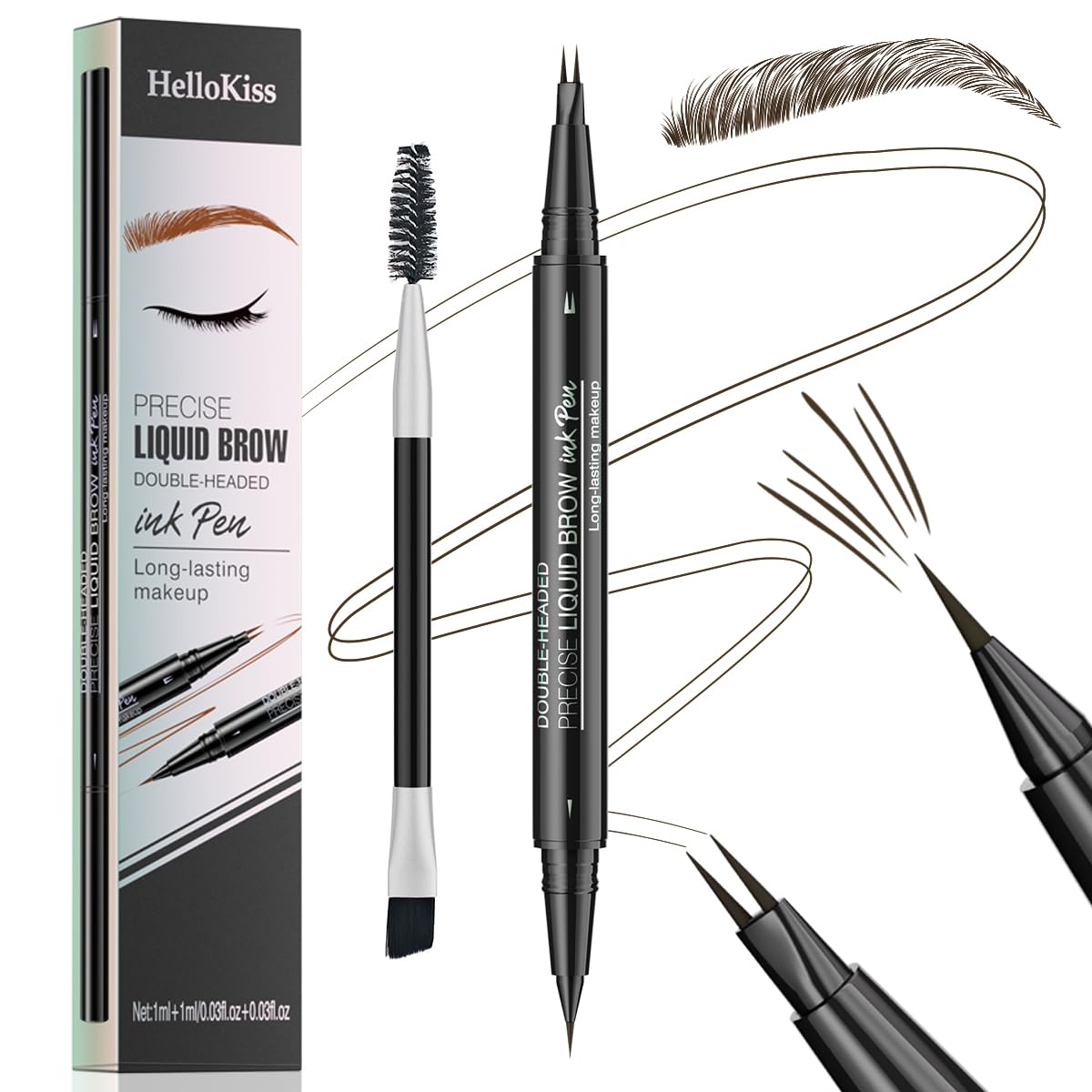 W3W front packaging showing dual-ended brow pen and shade benefits