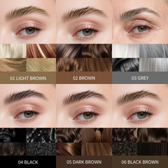 W3W pen texture stroke on skin illustrating precise natural-looking brow lines
