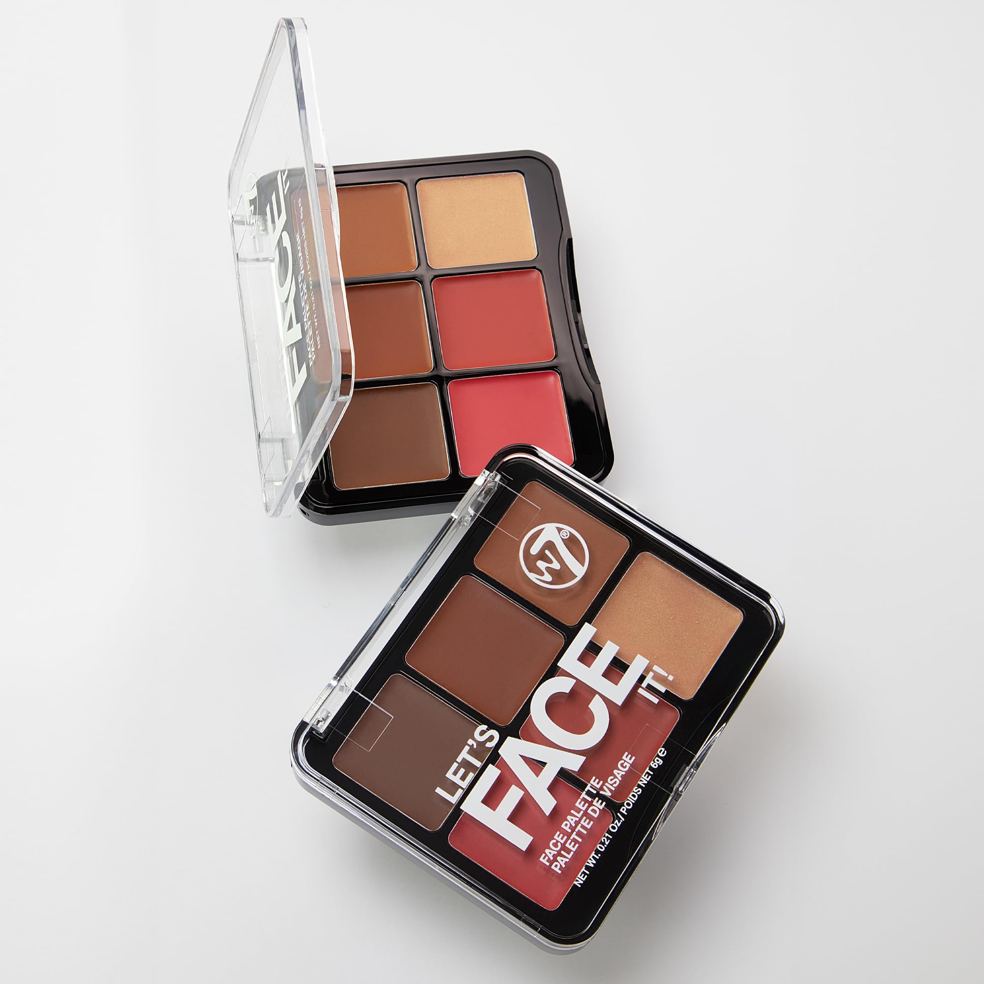 W7 palette on beach towel lifestyle shot evoking warm sun-kissed glow