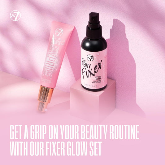 W7 primer texture close-up revealing silky glow for smooth application