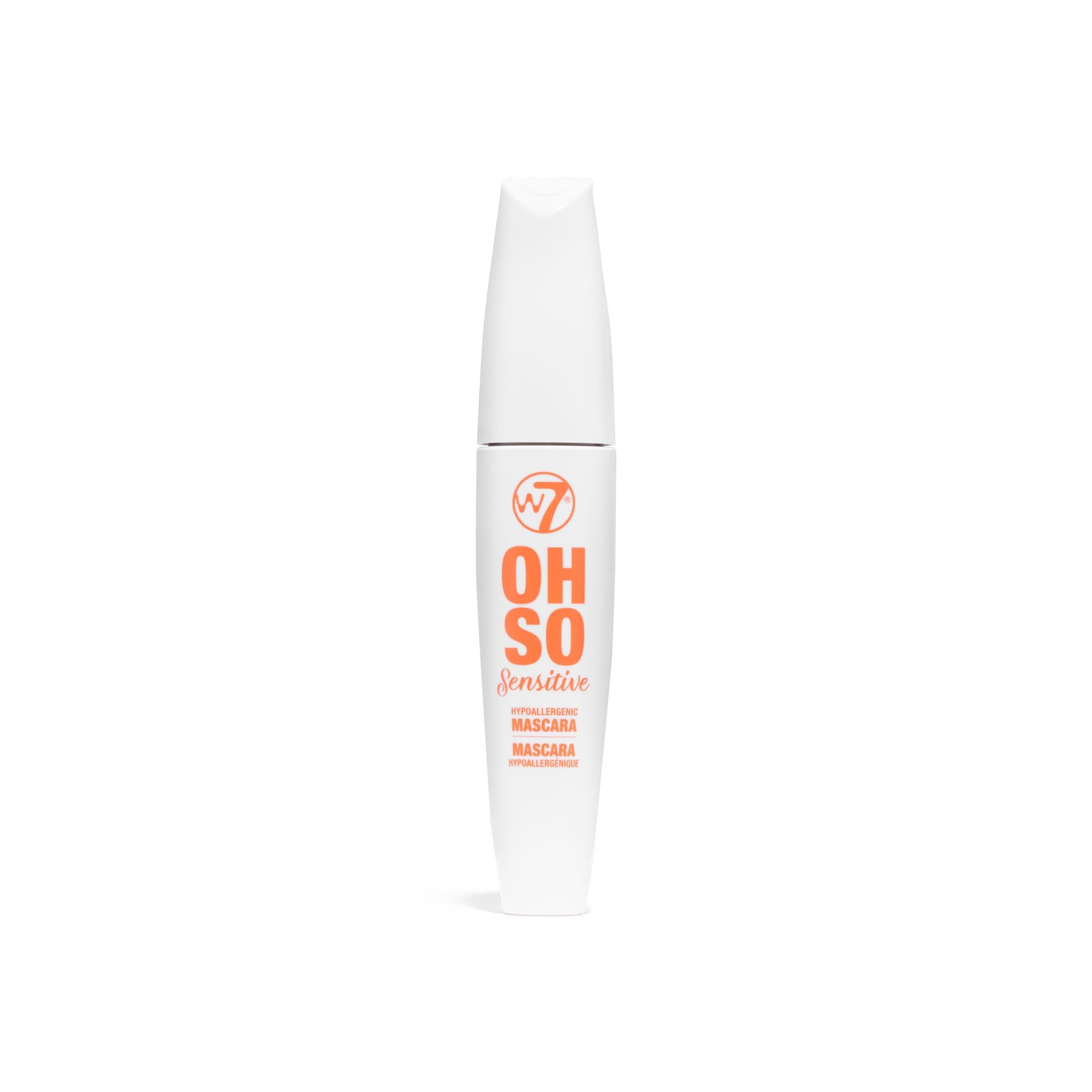 W7 close-up of mascara brush applicator demonstrating precise coverage