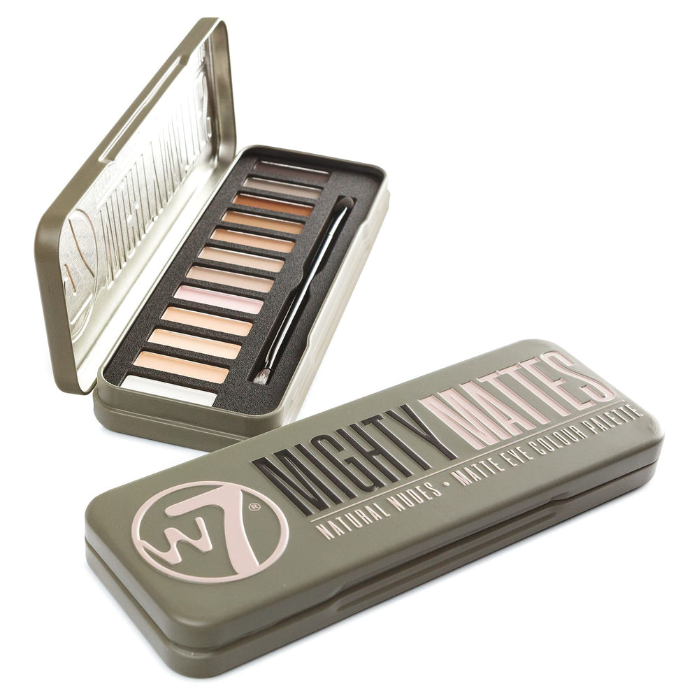 W7 palette inside a purse lifestyle shot illustrating everyday portability