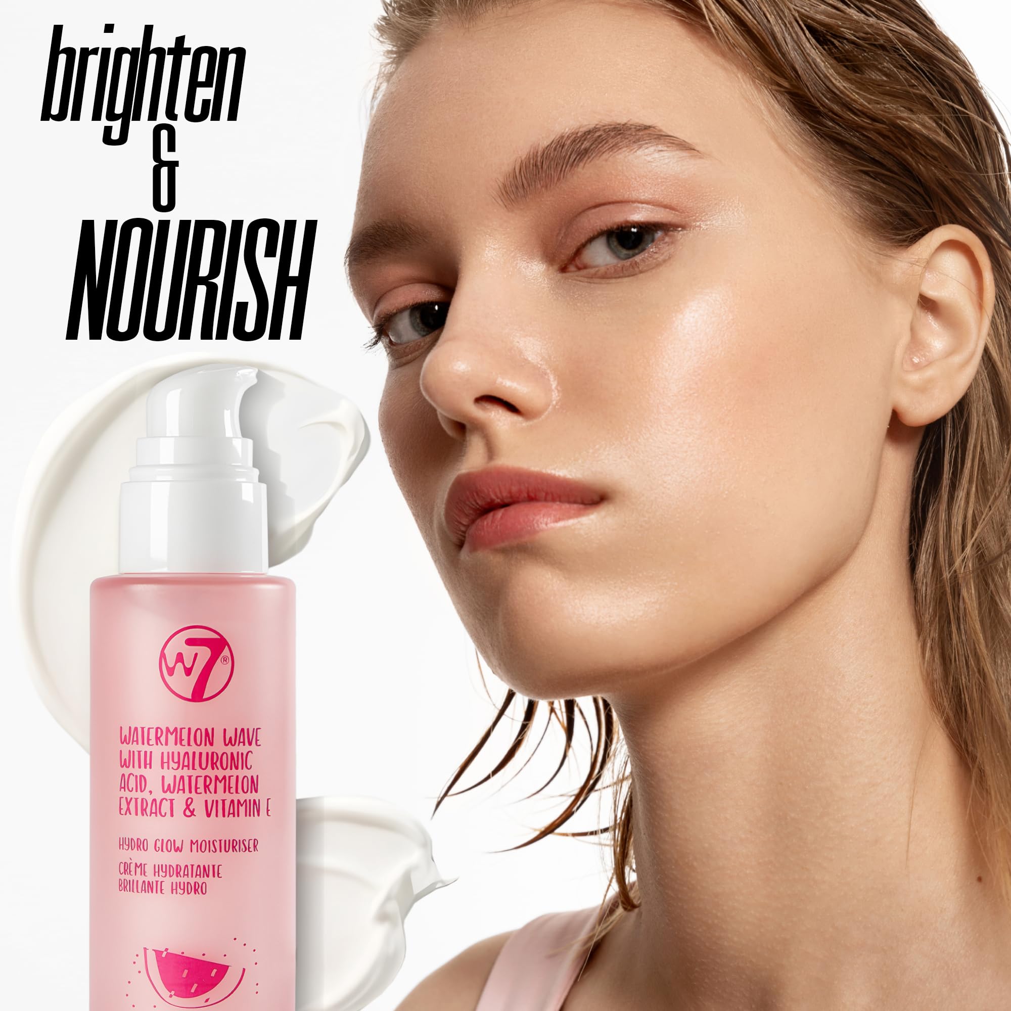 W7 moisturizer mixed with drops demonstrating easy tinting