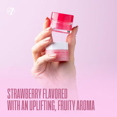 W7 overnight lip mask open pot revealing creamy formula for deep hydration benefit