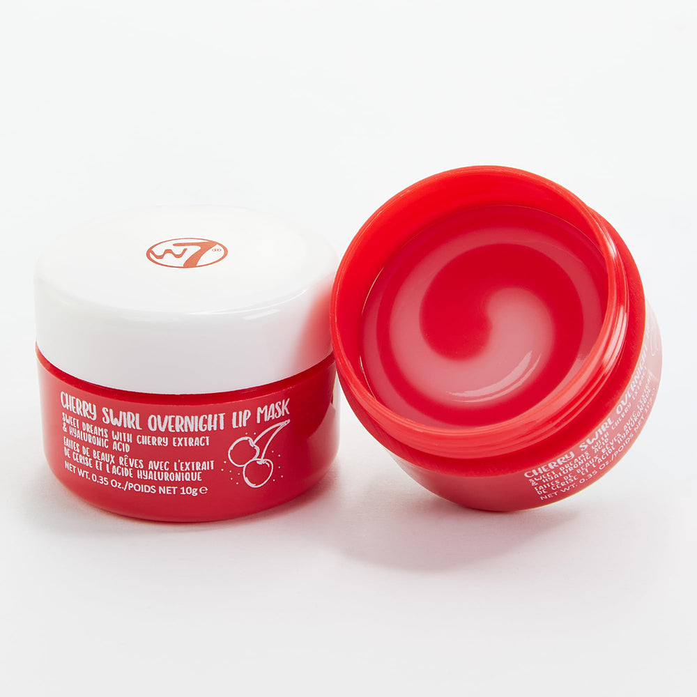 W7 Bubblegum tub styled on bedside table evoking nighttime routine and calming scent