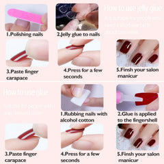 WAFOLOZE scale comparison of nails next to fingers to show size options and fit