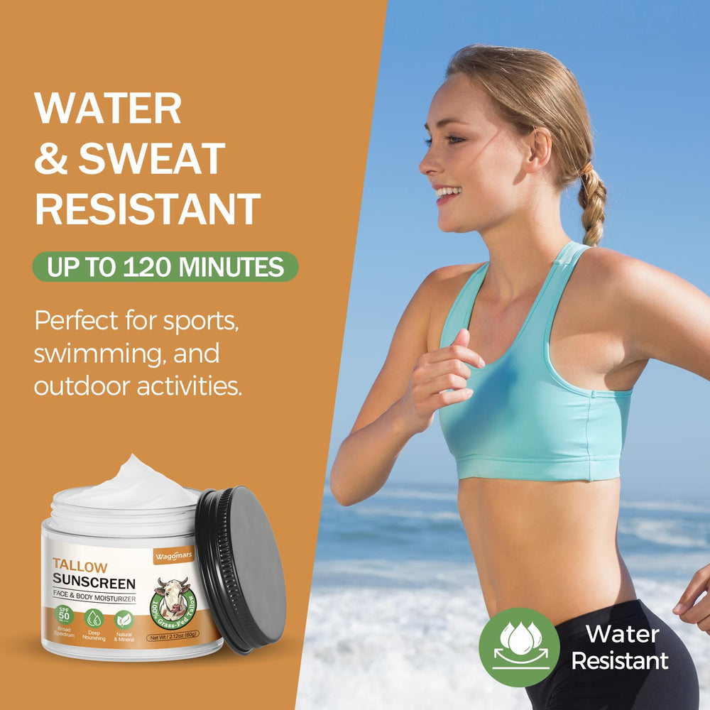 Wagomars on wet skin demonstrating water-resistant protection benefit
