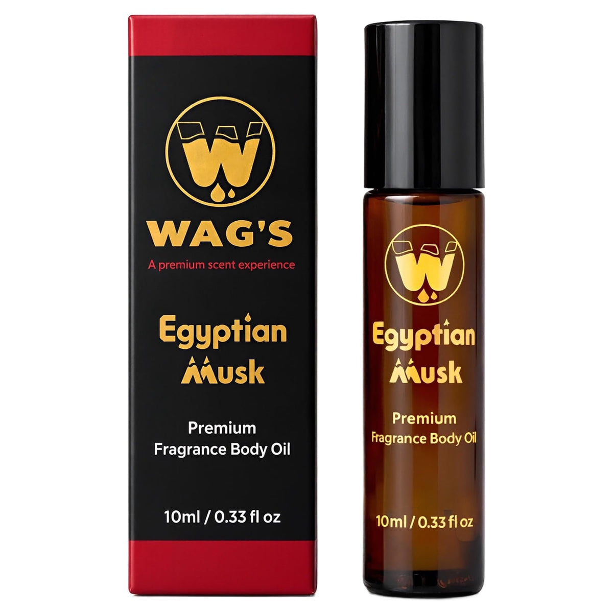 WagsMarket roll-on bottle front view showing compact travel-friendly design and ease