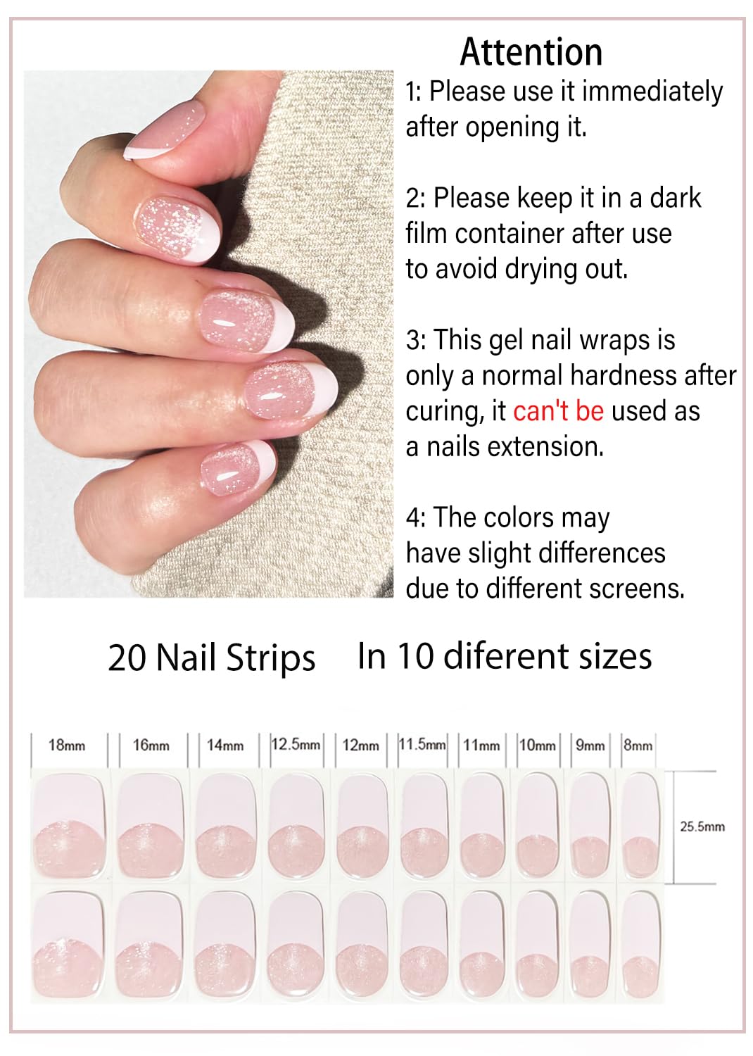 Wahrshei application in use with sticker being smoothed on nail for fast DIY manicure