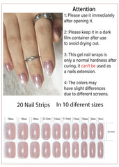 Wahrshei nail file, stick, and sealing strip displayed for easy at-home application benefit