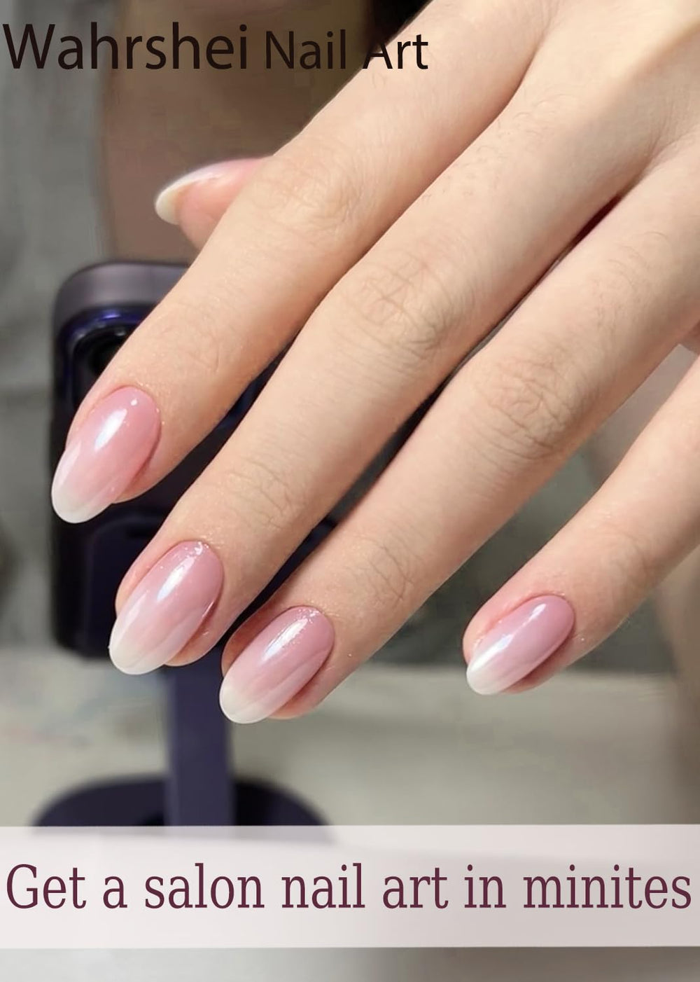 Wahrshei included nail file and stick displayed for precise application control