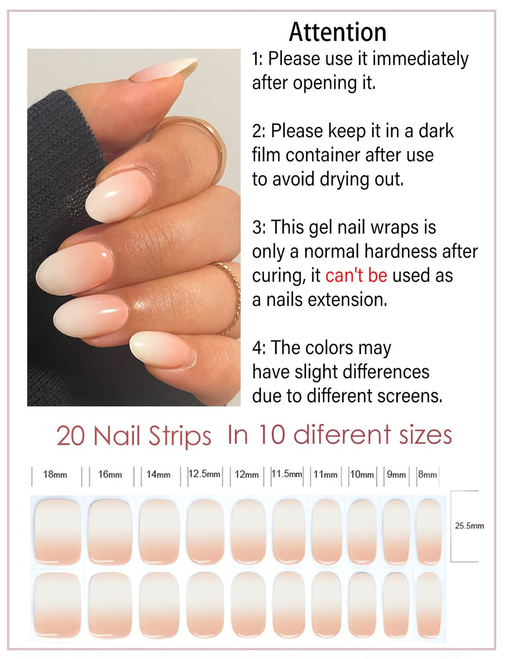 Wahrshei close-up of semi-cured gel texture showing glossy finish and smooth application