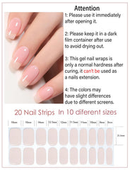 Wahrshei close-up of semi cured gel texture displaying smooth, glossy finish benefit