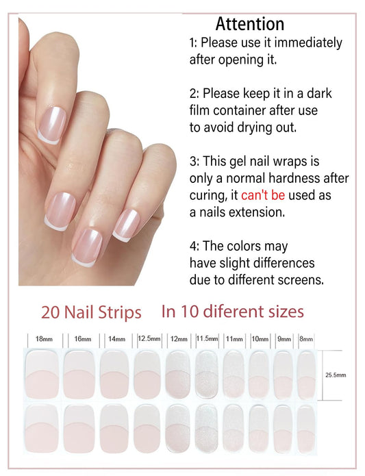 Wahrshei close-up of gel strip texture, shows smooth gloss for salon finish