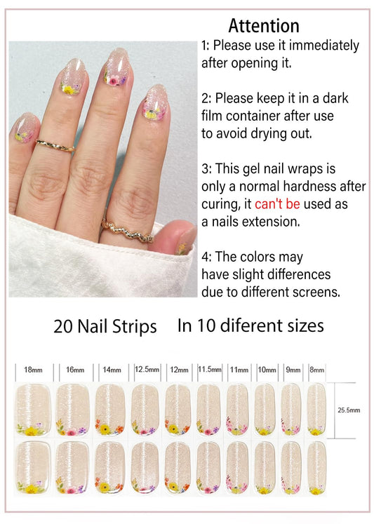 Wahrshei closeup of gel strip texture highlighting glossy finish