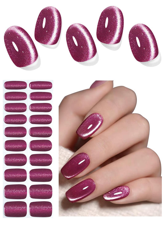 Wahrshei front packaging showing Berry Cat Eye stickers and tools, easy salon results