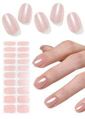 Wahrshei front packaging showing glazed donut pink strips and included tools for quick application